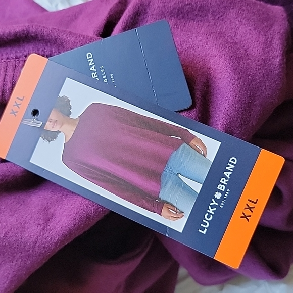 Lucky Brand Plus Size Purple Lightweight Sweater Size XXL - Picture 4 of 5